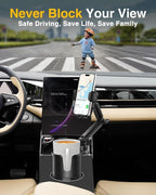 Cup Phone Holders for Your Car, [360°Adjustable] Car Cup Holder Phone Cradle for 2.5-4" Cup Holders-Compatible with iPhone 15/14 Pro, Phone Holder Mount for Truck/SUV| Anti-Slip & No Shake Design