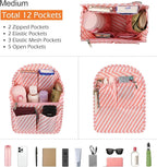 Surblue Backpack Organizer Insert Liner Hanging Travel Rucksack Purse and Handbag Insert Pocket, High-capacity Divider Foldab