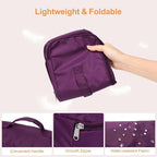 Cambond Travel Underwear Organizer Bag - 4-in-1 Soft Double Layer Bra Travel Bag, Portable Expandable Compression Packing Org