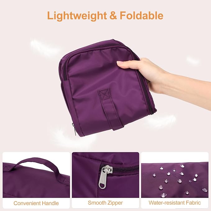 Cambond Travel Underwear Organizer Bag - 4-in-1 Soft Double Layer Bra Travel Bag, Portable Expandable Compression Packing Org