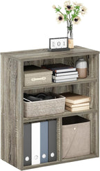 Furinno PASIR Book Shelf, 3-Tier Display Bookshelf, Bookcase, 11.8 x 23.6 x 28.1, for Living Room, Bedroom, Home Office, Fren