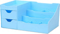 Uncluttered Designs Makeup Organizer With Drawers - Modern Countertop Storage for Cosmetics - Chic Vanity Holder for Cologne,