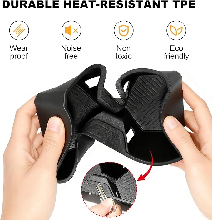 Cup Holder Compatible with 2025 2026 Toyota 4Runner Accessories, Center Console TPE Cup Holder Inserts Middle Console Non-Sli