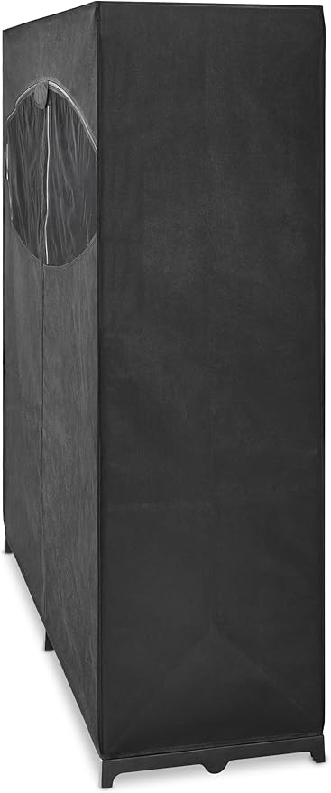 Whitmor Extra-Wide Portable Clothes Closet - 60 Inches Wide - Store Seasonal Clothing - Black
