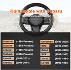 GIANT PANDA Customized Auto Steering Wheel Cover for Subaru Forester, Car Steering Wheel Cover for Subaru Outback and Crosstr