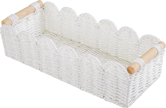 Toilet Paper Storage Basket Bathroom Counter Organizer Wicker Baskets for Organizing Cute Basket for Bedroom Nursery Room Kit