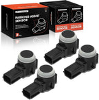 A-Premium 4-PC Reverse Backup Parking Assist Sensor Compatible with Chevrolet, GMC, Buick & Cadillac Models - Silverado 1500 2500 3500 HD, Sierra, Tahoe, Yukon, Malibu, Escalade, Impala, Enclave, Trax