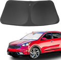 Front Windshield Sun Shade Foldable Car Front Window Sun Shade Windshield Shade Custom Fit for 2017-2022 Kia NIRO Block UV Rays Car Accessories Heat Keep Cooler