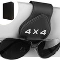 Sunglasses Holder for 4x4 Car Sun Visor Magnetic Leather Glasses Sunglass Clip Eyeglasses Mount Car Accessories for Four Wheel Drive Car Owners