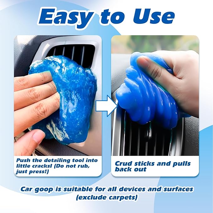 x xotic tech 2Pack Cleaning Gel for Car Putty Detailing Car Interior Slime Cleaning Mud Auto Detailing Tools Kits Keyboard Cl