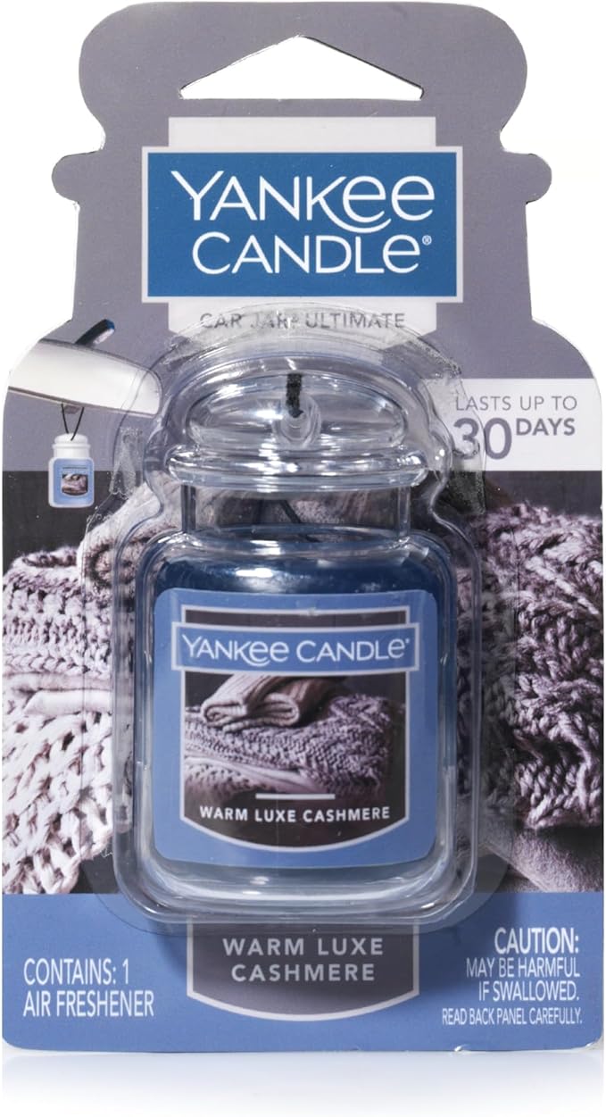Yankee Candle Car Jar Ultimate, Warm Luxe Cashmere, 0.96 OZ (Pack of 12)
