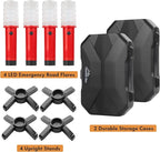 Twinkle Star Emergency Roadside Flares Kit LED Safety Strobe Road Warning Light Highway Beacon Alert Flare with Magnetic Base