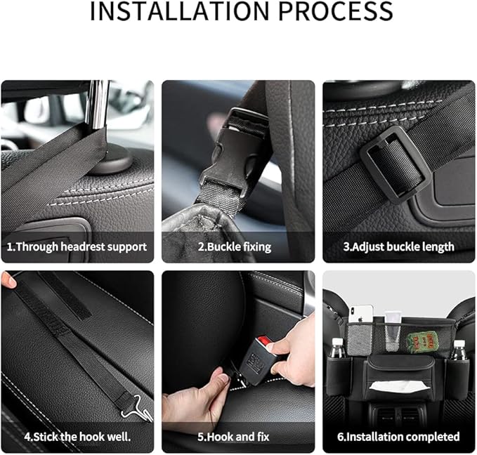 Car Net Pocket Handbag Holder Between Seats Purse Holder for Car Back Seat Organizers Storage Automotive Consoles & Organizers Front Seat Car Handbag Holder Barrier of Backseat Pet Kids 2