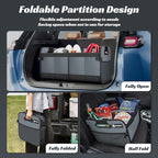 Sposuit Trunk Organizer for Car - 70L Collapsible Car Storage with 11 Pockets & Reinforced Handles, SUV Trunk Organizers for