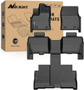Nilight TPE Floor Mats for Toyota Sequoia 2023 2024 2025 2026 All Weather Custom Fit Heavy Duty Floor Liners