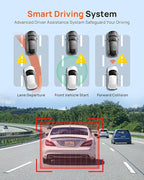 70mai 2.7K Dash Cam Front A500S, 1944P Dash Camera for Cars with Sony IMX335, Dashcam Built-in WiFi GPS, Optional Rear Dashca