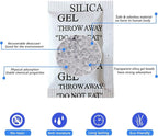 100Pcs Silica Gel Desiccant Packs(5 Gram), Industrial Grade No-Toxic Dehumidifier Packets, Premium Silicone Beads Moisture