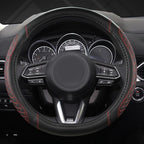 West Llama Car Steering Wheel Cover for Mazda 3,5,6,CX-3,CX-5,CX-30,CX-50,CX9,CX-9,MX-5 Miata,CX-7,RX-8,14.5-15 inches(Diamon