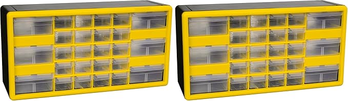 Akro-Mils 26-Drawer Plastic Drawer Storage Cabinet for Garage Organization, Bead Organizer, Building Bricks Storage, Teacher 