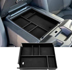 Center Console Organizer Compatible with 2019-2025 2026 Chevy Silverado/GMC Sierra 1500 & 2020-2026 Silverado/Sierra 2500HD 3500HD, Armrest Box Storage Tray (Split-Bench Folding Seat ONLY)