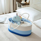 luxury little Diaper Caddy Organizer, Large Cotton Rope Nursery Baby Basket, Changing Table Organizer for Baby Diaper Storage