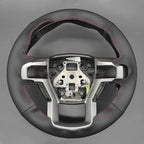 MEWANT Hand Stitch Steering Wheel Cover for Ford F150 F250 F350 Expedition 2018-2021 Ford F150 Truck Steering Wheel Wrap
