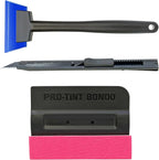 Window Film Application Kit Car Tinting Tools, Vehicles Wrap Kit with Magnetic Felt Squeegee, Mini Rubber Squeegee and 9mm Utility Knife, Ideal for PPF, Decals, Graphics, Vinyl