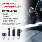Stupid Technologies - XSpander – Universal Cup Holder Expander for Yeti, Hydro Flask & Big Bottles – Adjustable, Durable, Car