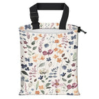 Car Trash Bag Large Hanging Can for Back of Seat, Cute Waterproof Car Garbage Bag for Vehicle, Travelling, Outdoor Colorful Boho Leaf