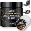 Leather Recoloring Balm with 100ml Mink Oil Conditioner | Black Repair Kit, Dye & Color Restorer for Furniture, Sofa, Car Sea