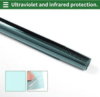 Motoforti Universal Car Window Tint Film Privacy Film 14.76 ft x 23.62 Inch Carbon 2PLY PET Sky Blue 1 Pc VLT 60% IRR 26% URV 99%