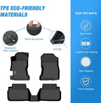 Nilight TPE Floor Mats for Subaru Crosstrek 2018 2019 2020 2021 2022 2023 / Subaru Impreza 2017-2023,All Weather Custom Fit Heavy Duty Floor Liners