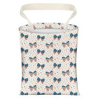 Cute Car Trash Can, Hanging Canvas Car Back Seat Organizer and Storage Bag, Funny Car Trash Bag For Travelling, Outdoor American Patriotic Bow
