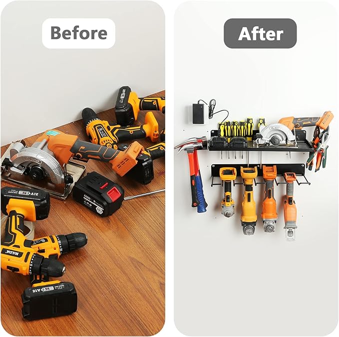 UU-Major Power Tool Organizer for Garage Organization,Drill Holder Wall Mount for Tool Stoarge, Tool Organizers and Garage St