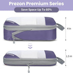 Compression Packing Cubes for Travel, Lightweight Vacation Travel Essentials, Travel Accessories for Suitcase Organizer Bags 
