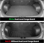 LASFIT Cargo Mat for KIA NIRO EV 2025 2024 2023 (Fit EV & Hybrid, Not Fit PHEV), All Weather TPE Custom Fit Easy Clean Car Trunk Mat for Kia NIRO EV 2023-2025 Cargo Liner, Black