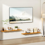 Floating Shelves for Wall Rustic Farmhouse 48 Inch Floating Shelf Bathroom Wooden Shelves for Wall Mounted Live Edge Pine She