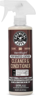 Chemical Guys VentRight Perforated Leather Cleaner and Conditioner Deep Cleaning Leather Cleaner for Ventilated Seats with Ad