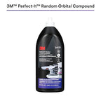 3M Perfect-It Random Orbital Compound, 34131, 1 quart, Fast Cutting Compound for Automotive Buffing & Polishing