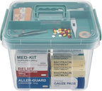 Pulseplay Clear Medicine Organizer Storage Box with Handle Medicine Organizer Box with Removable Tray Multipurpose Medicine C