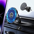 CD Slot Phone Mount, Compatible with MagSafe CD Car Mount for iPhone 16 15 14 13 12 Pro Max Plus Mini and All Phones, [Anti-Slip & Anti-Shake] Upgraded Military-Grade CD Slot Phone Holder