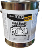 Flitz Metal Polish Paste - 1 Gal of USA-Made Polish for Solid Chrome, Stainless Steel, Aluminum - Non-Abrasive for Light Oxidation - Requires Manual Buffing - Not for Plated/Coated Surfaces (1 Pack)
