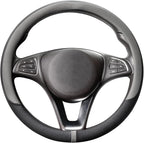 COFIT Breathable Car Steering Wheel Cover 15 inch Auto Universal Leather Wrap Non-Slip Steeringwheel Protector Automotive Int