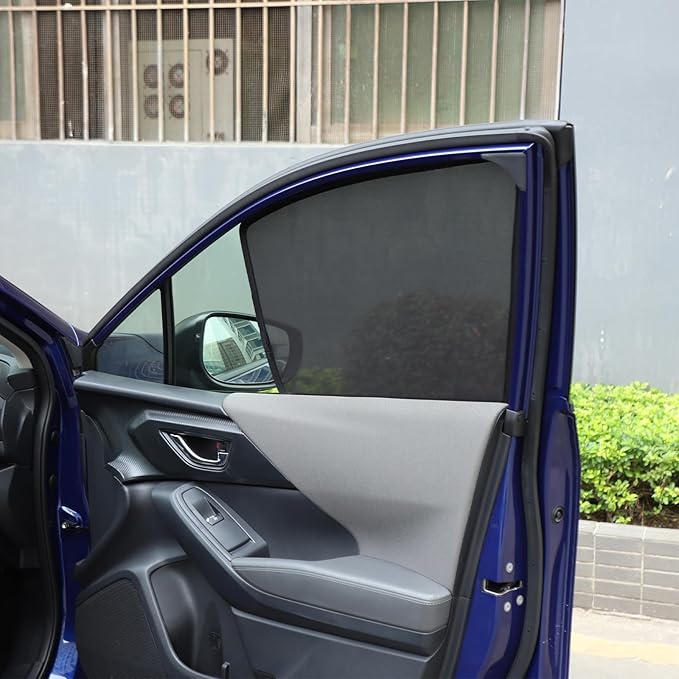 Car Window Shade Compatible with Subaru Crosstrek 2024 2025 2026, Front Rear Mesh Side Window Sun Shade Glare Shield and UV Rays Protection Accessories (Front Window)