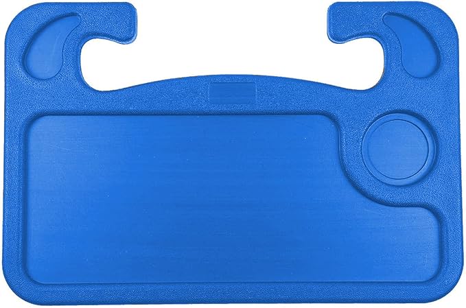 Steering Wheel Tray,Car Desk for Writing,Laptop,Tablet,iPad or Notebook with Pen Slot,Food Eating Table Trays,Fit Most Vehicle Steering Wheels(Blue)