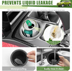 Cup Holder Insert for 2010-2024 Toyota 4Runner Center Console Cupholder Coaster Liner Replaces Mat for 4 Runner Interior Accessories Black(Center Console Left Front, 1PCS)