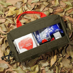 KRYDEX Clear Top Insert Bag with Hook Panel Tactical Packing Cube Travel Organizer Bag (Small -RG)