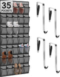 Kotkn 35 Compartment Over The Door Storage - Breathable Mesh Hanging Organizer with Large Pockets, Space Saving Design for Me