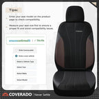 Coverado Seat Covers 5 Seats, Luxury Car Seat Covers Full Set, Automotive Car Protectors, Coffee Auto Seat Covers, Car Access