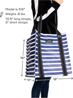 SCOUT Bagette Market Tote - Large Reusable Grocery Bag with Burst-Proof Bottom, Two Sets of Straps, Double Capacity, Folds Flat to Store